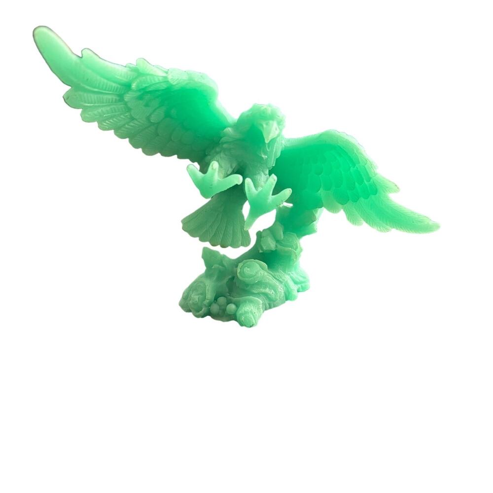 VTG USSR‎ Glowing Green Eagle Desk Statue Figurine